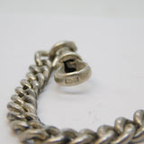 Edwardian Sterling Silver Graduating Albert Watch Chain Antique 1904 London