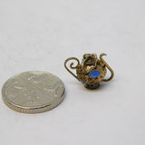Sterling Silver Wine Jug Charm Pendant Vintage c1970