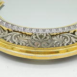Victorian Sterling Silver Gilt Mirrored Cake Stand Antique 1875 Birmingham