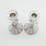 Arts & Crafts Sterling Silver Modernist Candlesticks Antique 1917 London