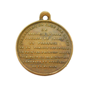 19th Century Napoleon Commemoraive Military Medal Antique c1830s