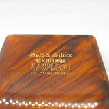 Brown Bakelite Jewellery Box Gt. Yarmouth Antique c1940 Art Deco