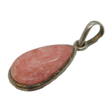 Sterling Silver & Agate Drop Pendant Vintage c1970s