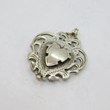 Sterling Silver Shield Form Fob Medal Antique 1938 Birmingham