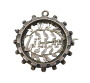 Victorian Sterling Silver 'Zillah' Name Brooch or Pendant Antique c1880s