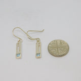 Pair of Sterling Silver Kit Heath Rennie Macintosh Topaz Earrings Vintage c2000