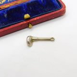 Sterling Silver Gold Club Driver Charm Pendant Vintage c1970