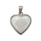20th Century Swedish Silver & White Enamel Lord's Prayer Pendant Antique