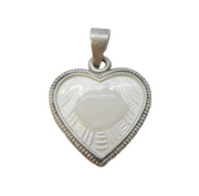 20th Century Swedish Silver & White Enamel Lord's Prayer Pendant Antique