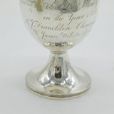 George III Sterling Silver Agricultural Presentation Goblet Antique 1808 London