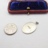 Sterling Silver St Christopher Charm Pendant Vintage c1970