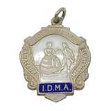 Sterling Silver & Enamel IDMA Theatrical Fob Medal Vintage 1979 Birmingham
