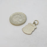 Sterling Silver Enamel Herm Charm Pendant Vintage c1970s
