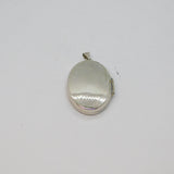 Sterling Silver Four Aperture Floral Locket Charm Pendant Vintage c1970s