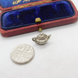 Sterling Silver Traditional Teapot Charm Pendant Vintage c1970