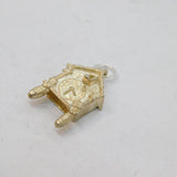 Sterling Silver Cuckoo Clock Charm Pendant Vintage c1970