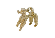 Sterling Silver Standing Poodle Charm Pendant Vintage c1970