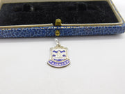 Sterling Silver & Enamel Paignton Charm Pendant Vintage c1970