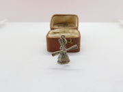Sterling Silver Windmill Charm Pendant Vintage c1970