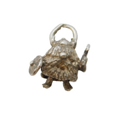 Sterling Silver Little Viking Charm Pendant Vintage c1970s