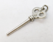 Victorian Sterling Silver Key Form Pipe Tamper Fob Pendant Antique c1890s