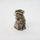 Sterling Silver Opening Toby Jug Charm Pendant Vintage c1970s