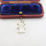 Sterling Silver Windmill Charm Pendant Vintage c1970