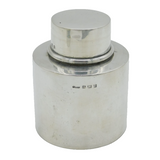 Edwardian Sterling Silver Barrel Form Tea Caddy Antique 1909 Birmingham