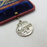 Milan "L'Esposizione Internazionale del Sempione" of 1906 Silver Plated Pendant