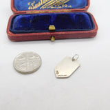 Sterling Silver & Enamel Norwich Shield Charm Pendant Vintage c1970