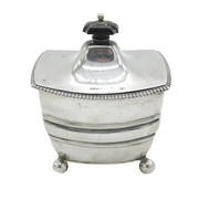 Victorian Sterling Silver Modernist Tea Caddy Antique 1898 London