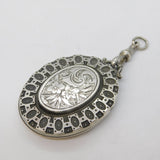Aesthetic Movement Victorian Sterling Silver Sweetheart Locket Antique