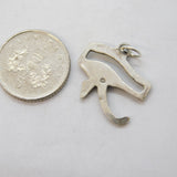 Sterling Silver Egyptian Eye Charm Pendant Vintage c1970s