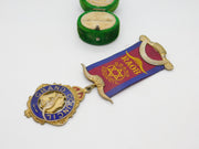 Sterling Silver RAOB Grand Council Masonic Jewel Medal Antique 1947