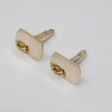 Pair Of Sterling Silver With Gold Ichthys Cufflinks Vintage c1990