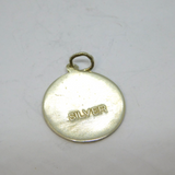 Sterling Silver St Christopher Travel Charm Pendant Vintage c1970