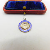 Sterling Silver Elizabeth II Silver Jubilee Medallion harm Pendant Vintage 1977