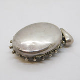 Victorian Aesthetic Sterling Silver Floral Sweetheart Locket Antique c1880s