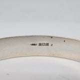 Sterling Silver Floral Pattern Bangle Bracelet Vintage 1959 Birmingham