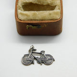 Sterling Silver Bicycle Charm Pendant Vintage c1970
