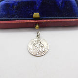 Sterling Silver St Christopher Travel Charm Pendant Vintage c1970