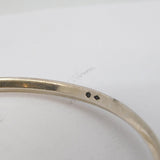 Studio Style Sterling Silver Button Pattern Bangle Bracelet Vintage c1960s