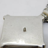 Mexcican Taxco .950 Silver & Lapis Lazuli Drop Pendant Necklace Vintage