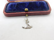 Sterling Silver Marine Anchor of Hope Charm Pendant Vintage c1970