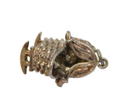 Sterling Silver Baby in the Cradle Charm Pendant Vintage c1970