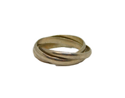 Sterling Silver Triple Band Wedding/Dress Ring Vintage c1970 Size M