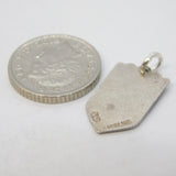 Sterling Silver Enamel Devon Charm Pendant Vintage c1970s