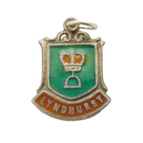 Sterling Silver Enamel Lyndhurst Charm Pendant Vintage c1970s