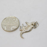 Sterling Silver Kangaroo Charm Pendant Vintage c1970