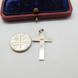 Sterling Silver Crucifix Charm Pendant Vintage c1970